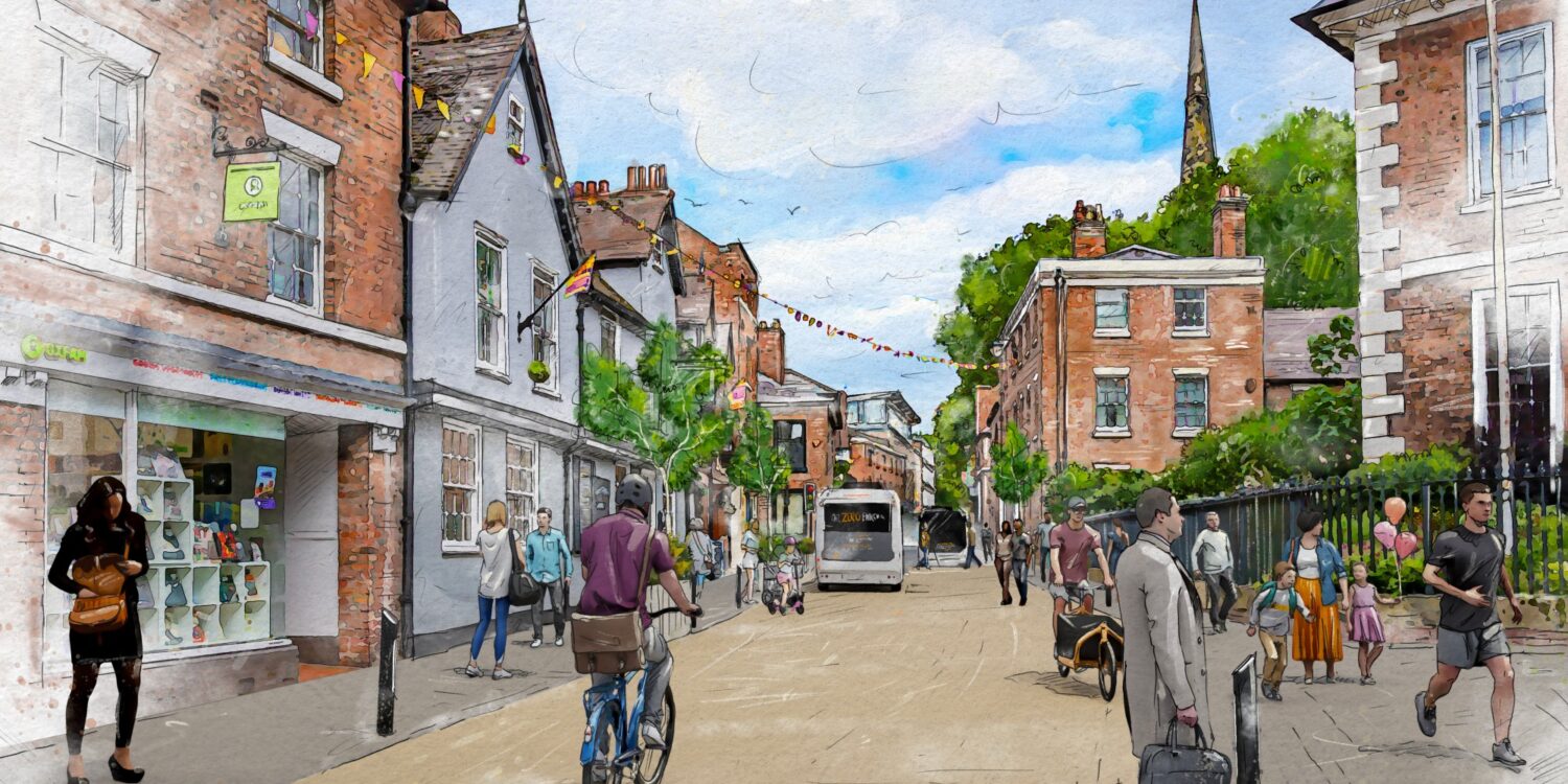 An artists' impression of how Dogpole could look in the future.